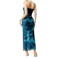 thumbnail image 3 of WILLBEST Vestidos con Curvas para Mujer Vestido Estampado sin Mangas, Ajustado, sin Tirantes y con Abertura Hacia Abajo Grande​​, 3 of 3