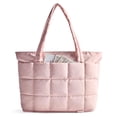 thumbnail image 1 of Bolsa acolchada BAGSMART, expandible, resistente al agua, rosa, 1 of 7