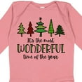 thumbnail image 4 of Inktastic It's the Most Wonderful Time of the Year Fun Christmas Trees Boys or Girls Long Sleeve Baby Bodysuit, 4 of 5