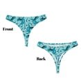 thumbnail image 3 of Balery Shark Wearing Sunglasses Tangas de Algodón para Mujer con Estampado – Ropa Interior Sexy, Transpirable, G-string-Large, 3 of 6