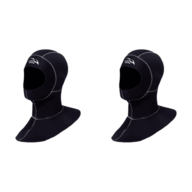 Capucha Neopreno para Buceo Gorro Natación Traje Hombres Y Mujeres (XL)