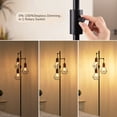 thumbnail image 3 of EDISHINE 65" Dimmable Rattan Tree Floor Lamp With 3 Bulbs Included, 3 of 8