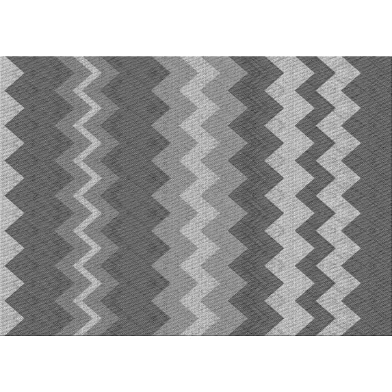Ahgly Company Machine Washable Indoor Rectangle Transitional Carbon Gray Area Rugs, 2' x 3'