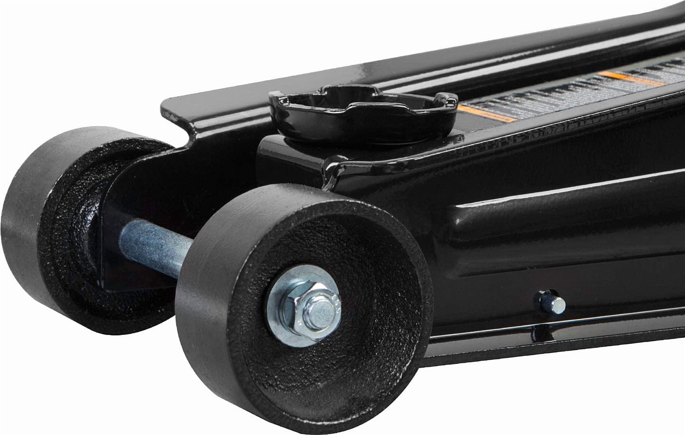 Torin Jacks DTORT825051 Hydraulic Low Profile Trolley Service/Floor Jack with Single Piston Quick Lift Pump, 2.5 Ton (5000 lb) Capacity, Black