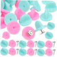 thumbnail image 4 of WHAMVOX 100Pcs Pin Badge Backs for Badge Fastener in Assorted Color with Easy Grasp Handle, 4 of 8