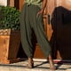 thumbnail image 5 of ICHUANYI Clearance Women's Loose Wide Leg Pants High Waist Straight Pants Casual Pants ICHUANYI "ICHUANYI", 5 of 8