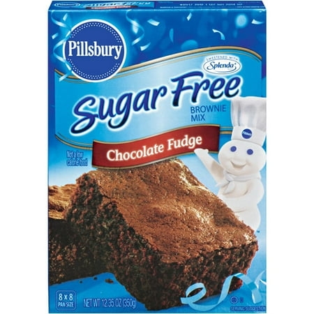 Pillsbury Sugar Free Chocolate Fudge Brownie Mix, 12.35pk - Walmart.com