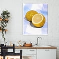 thumbnail image 3 of Stupell Industries Contemporary Glimmer Lemon on Blue White Framed Giclee Art, 24 x 30, by LISH Creative, 3 of 8