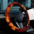 thumbnail image 6 of Maple leaves 14.5 Inch Printing PVC Leather Car Wheel Cover Steering Wheel Cover Auto Accessories, 6 of 6
