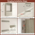 thumbnail image 5 of Homieasy Closet System with 2 Sets, 154'' Heavy Duty Closet Organizer System with 2 Drawers, 8 Hanging Rods & 6 Reversible Shelf Towers, Clothes Storage & Organizers for Bedroom, Closet, White Oak, 5 of 6