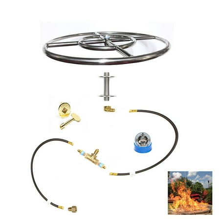 Fr36k Complete Deluxe Pre Plumbed Gas Fire Pit Kit And 36 316