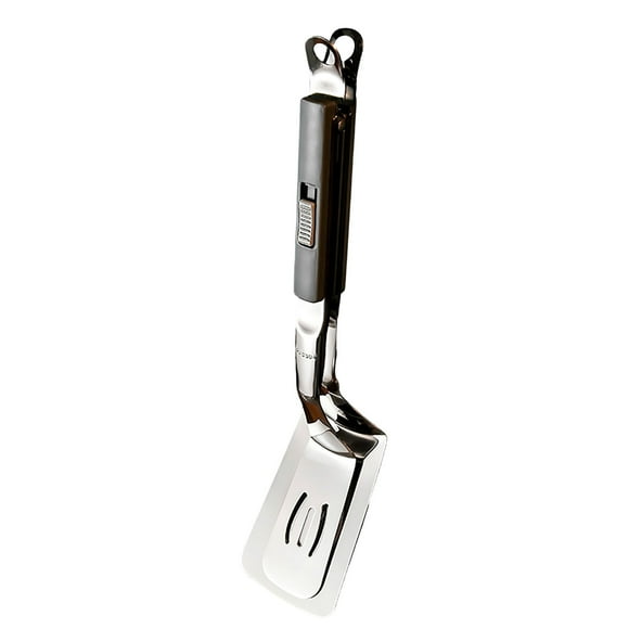 Pinzas de cocina de acero inoxidable 2 en 1: espátula para voltear pescado, pinza multifuncional para cocinar a la parrilla, sellar y servir. Pinzas resistentes al calor para barbacoa, ideales para