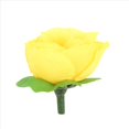 thumbnail image 5 of Cabezas de Flores Rosas Artificiales de Seda de Tela Amarilla para Decoración Paquete de 150 Piezas, 5 of 5