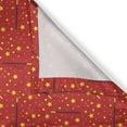 thumbnail image 4 of Ambesonne Magician Valance Pack of 2, Irregular Stars and Wands, 42"X12", Vermilion Dark Taupe, 4 of 5