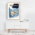thumbnail image 6 of Shirakawa-go Winter Poster: Timeless Beauty in Snow - Ogimachi Gifu Japan Illustration Winter Snow Travel Poster Scenic Architecture Night Sky Rural Unframed Wall Art Print 5 x 7 inches, 6 of 60