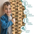 thumbnail image 3 of Blackout Kids Curtains,Beige Buffalo Pattern Childrens Insulated Curtains Set Of 2,Bedroom Essentials,Toddler Room Decor 42"x54", 3 of 5