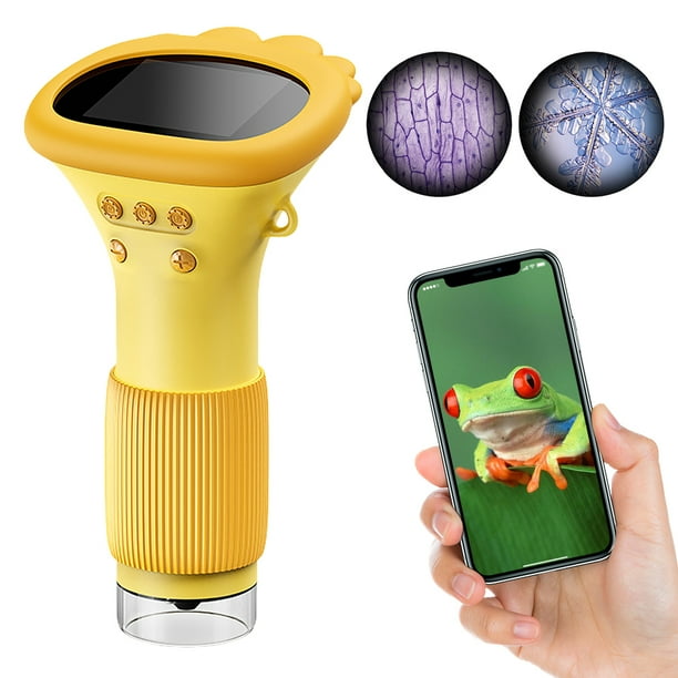 Microscopio Digital Mano Con Cámara Lupa Electrónica 1000X 8 Luces LED