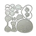 thumbnail image 1 of Troqueles de corte de metal con forma de oso, plantillas para scrapbooking, troqueles para tarjetas, álbumes de relieve, 1 of 4