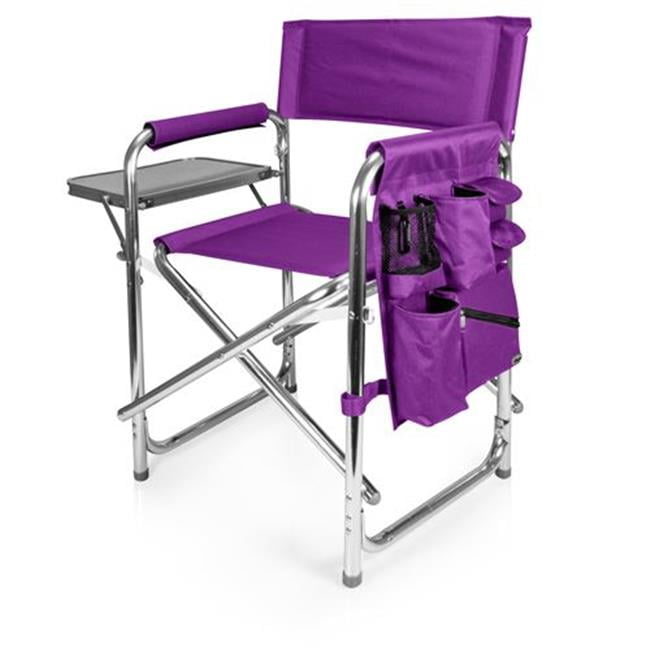 Picnic Time 809-00-101-000-0 Sports Portable Folding Patio Chair - Purple - Walmart.com 