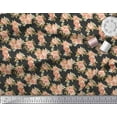 thumbnail image 2 of Soimoi Cotton Duck Fabric Leaves & Peony Floral Printed Fabric 1 Yard 42 Inch Wide, 2 of 3