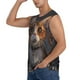 thumbnail image 3 of Fotbe Wide Eyed Cartoon Cats Men's Camiseta sin Mangas Estampada para Hombres, Playera Casual para Gimnasio, Entrenamiento, Playa-XX-Large, 3 of 7