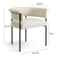 thumbnail image 3 of Taylor Cream Performance Vegan Leather Dining Chair, 3 of 7