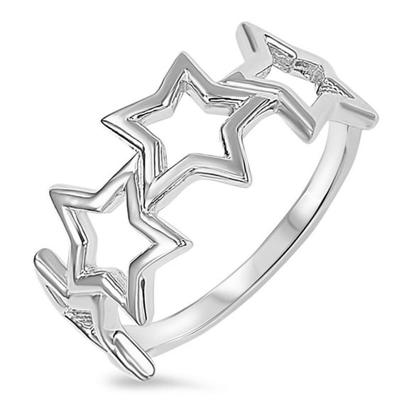 Sterling Silver 925 Star Ring