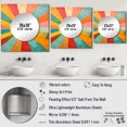 thumbnail image 4 of Designart "Colorful Mid Century Optical Charm II" Abstract Square Mirror For Wall Decor - Large Multi-Color Square Printed Wall Mirror Art - Wall Mounted Square Large Mirror, 4 of 5
