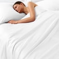 thumbnail image 4 of 2-Pack Standard Silky Satin Pillowcases with Zipper, Cooling Pillow Cases for Hair and Skin, White, 4 of 5