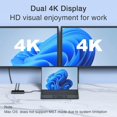 thumbnail image 3 of Estación de acoplamiento HODO USB C 8 en 1 para Dell HP con 3 monitores, 3 of 9