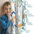 thumbnail image 3 of Blackout Kids Curtains,Pioneer Flower Floral Print Pattern Childrens Insulated Curtains Set Of 2,Bedroom Essentials,Toddler Room Decor 42"x54", 3 of 5