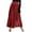 Z1190 Red, variant on Women'S Skirts Solid Color Elastic Waist Summer Fashion Women A-line Skirt Size 2XL Gold