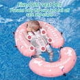 thumbnail image 4 of Flotador de piscina para bebé HECCEI Mambobaby con toldo rosa, 4 of 9