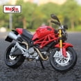 thumbnail image 2 of Maisto 1:12 Ducati Monster 696 Alloy Racing Motorcycle Model Simulation Diecast Metal Toy Street Motorcycle Model Childrens Gift, 2 of 6