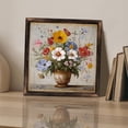 thumbnail image 3 of Floral Arrangement Vintage Style Wooden Sign Wall Plaque - Vintage Art Decoration, Wall Decoration - Ideal Gift For Home Decoration, Living Room, Bathroom, Bedroom, Garden, Dining, Bar, Cafe, Festi, 3 of 7