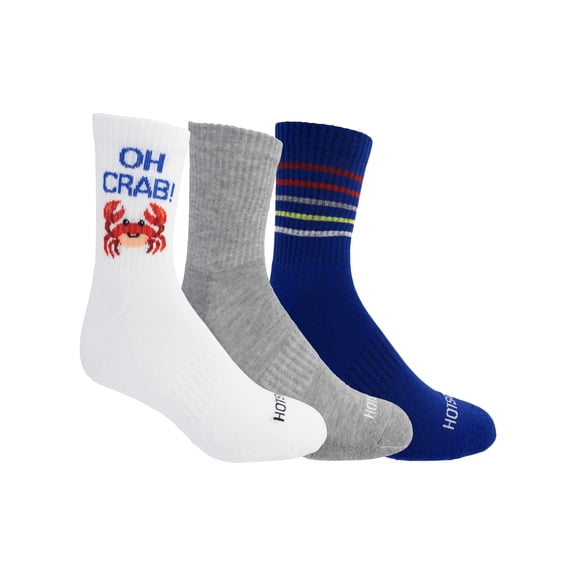HOTSOX® Men's Ankle "Oh Crab!" Socks, 3-pack