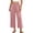 Pink, variant on Bovxnpu Womens Pajama Pants Sleep Loungewear Bottoms Loungewear Pants Summer Cotton Wide Leg Loose Draped Sleepwear