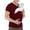 Wine, variant on Casual Polo Shirts for Men with Refined Solid Fabric and Classic Collars Featuring Polished Short Sleeve Fits for Office Golf Outings Date Nights Business Casual Events Army Green L