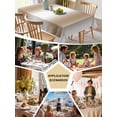 thumbnail image 6 of Khaki White Ombre Tablecloth Rectangle Table Cloth 60x120, Waterproof Tablecloth Outdoor Table Cloth, Modern Abstract Art Farmhouse Gradient Washable Table Cover for Kitchen Dinning Party, 6 of 8