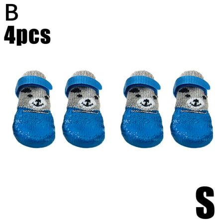 EtherealEdge Dog Boots Waterproof Anti-Slip Dog Shoes Medium Dog Boots Paw Protectors Booties with Reflective Straps for Winter Cold Pavement Snowy Rain Day