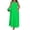Green, variant on V-Neck Summer Casual Beach Dresses for Women 2026 Vacation Women's Sleeveless Sundress with Split XL-6XL