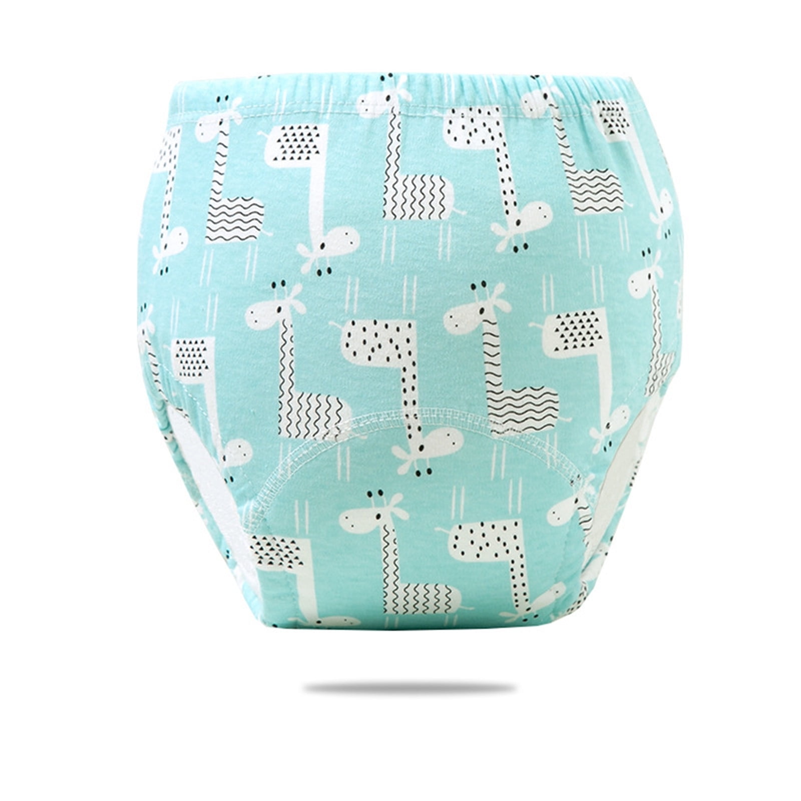 Baby Training Pants Reusable Cloth Diaper Covers, 6-Layer Absorbent Cotton Toddler Underwear, Leak-Proof Washable Potty Training Briefs for Boys and Girls (0-24 Months)