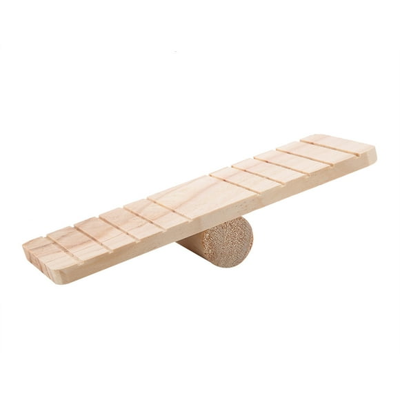 Pet Playtime Wooden Seesaw Bridge Toy for Small Pets