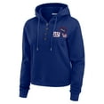 thumbnail image 2 of Women's WEAR by Erin Andrews  Royal New York Giants Waffle Hoodie Pullover Top, 2 of 4