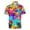 Multicolour, variant on YAYUBA Green Collared Shirt Men Basic Tee Button Collar V Neck Big and Tall Tie-Dye Golf Polo Shirts Stretch Athletic Fit Loose Fit Work Short Sleeve