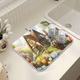 thumbnail image 7 of Ryvnso Easter Bunny Tulip Flower Dish Drying Mat for Kitchen Countertop 18x24 Large Dish Pad Drainer Rack Dish Sink Mats, 7 of 7