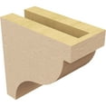 thumbnail image 5 of 3"W x 6"D x 6"H Classic Garner Rough Cedar Woodgrain TimberThane Corbel, Primed Tan, 5 of 6