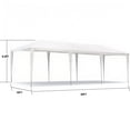 thumbnail image 4 of BaPiPro 10'×30' White Folding Awning Outdoor Gazebo, Sidewall-Free Design with Waterproof PE Frame for Patio Garden Outdoor Use, 4 of 8