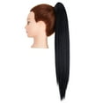 thumbnail image 4 of Youloveit 21" Hairpiece Clip in Ponytail Extension Long Straight Claw Pony Tails Hair Extension for Women Brown 5 oz With Highlights, 4 of 6