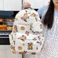 thumbnail image 4 of Cartoon Animal Print Backpack Middle Elementary With Detachable Mini Coin Pouch Side Mesh Pocket Waterproof Back To School Bookbag, 4 of 6